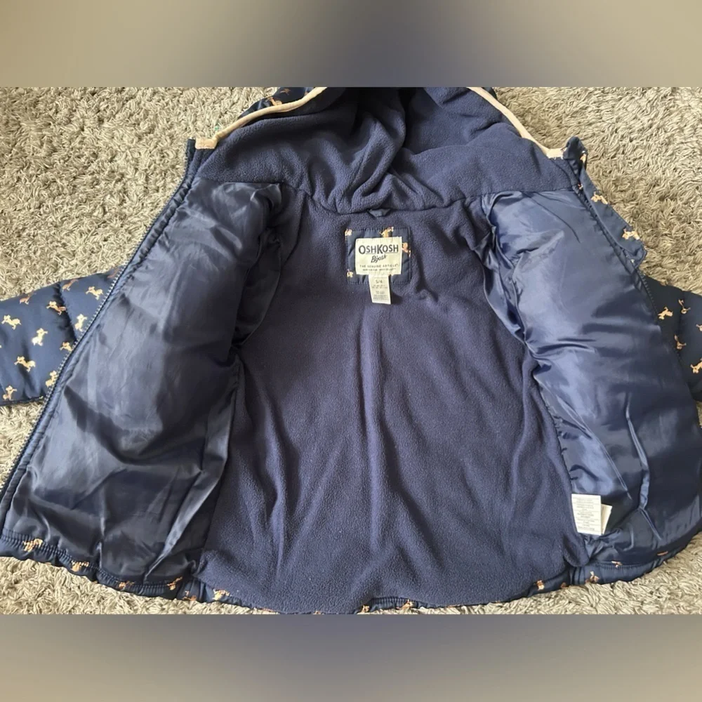 🌸 $10 SALE 🌸 OshKosh B'Gosh Girls' Jacket Navy & Gold Unicorns | Kids